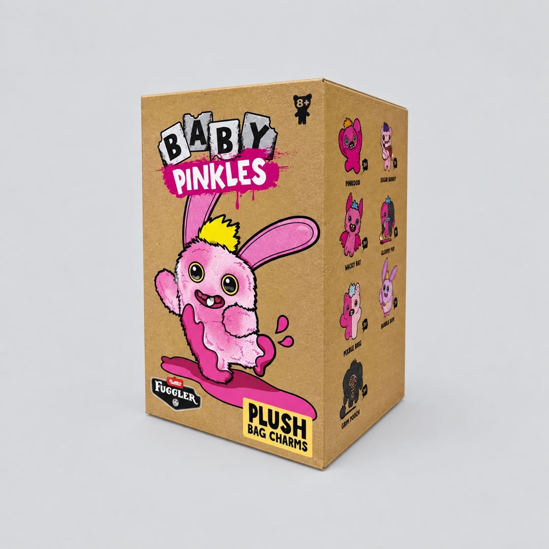 Baby Pinkles Plush Blind Box Keychain – Surprise Mystery Bag Charm Collectible Monster Plush Pendant