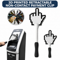 Middle Finger Payment Stick – 3D Printed Retractable Touch-Free Card Holder