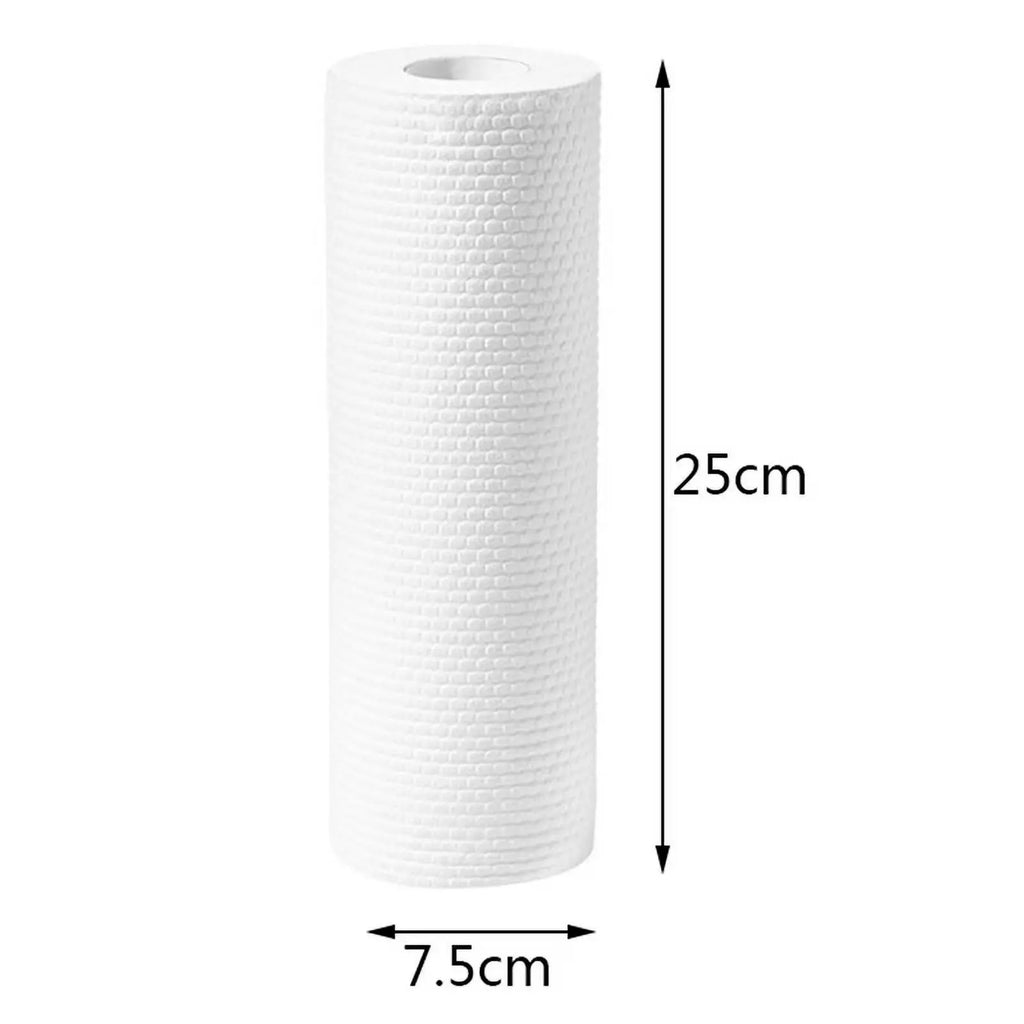 50-Piece Reusable Cleaning Cloth Roll – Washable Kitchen Towels & Multi-Purpose Wipes
