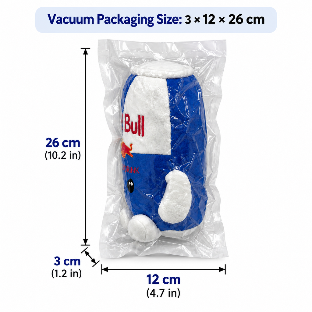 Blue Energy Drink Can Plush Toy – Funny Soft Beverage Can Pillow, Cute Stuffed Cushion Gift