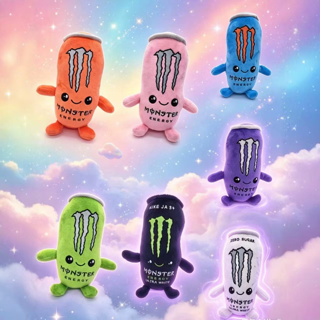Cute Energy Drink Can Inspired Plush Toy – Soft Kawaii Beverage Can Stuffed Doll, Funny Gift & Room Decor