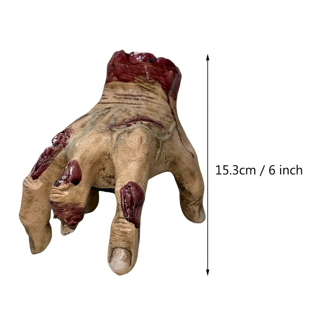 Electric Walking Zombie Hand – Halloween Motion Activated Crawling Hand Prank Toy with Sound, Realistic Latex Horror Decoration