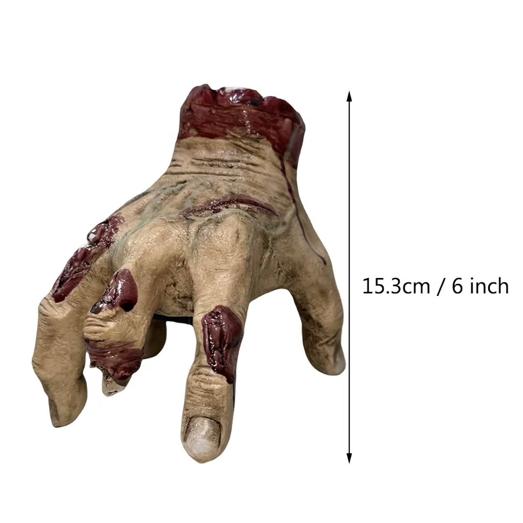 Electric Walking Zombie Hand – Halloween Motion Activated Crawling Hand Prank Toy with Sound, Realistic Latex Horror Decoration