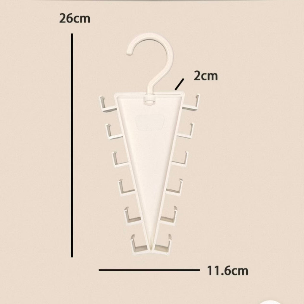 12-Hook Rotating Closet Organizer Hanger
