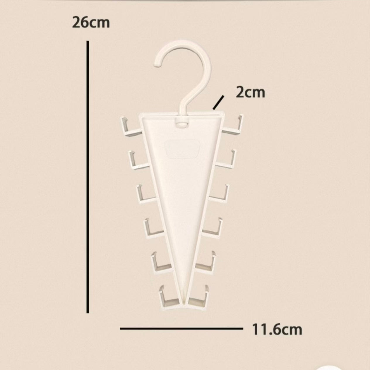 12-Hook Rotating Closet Organizer Hanger