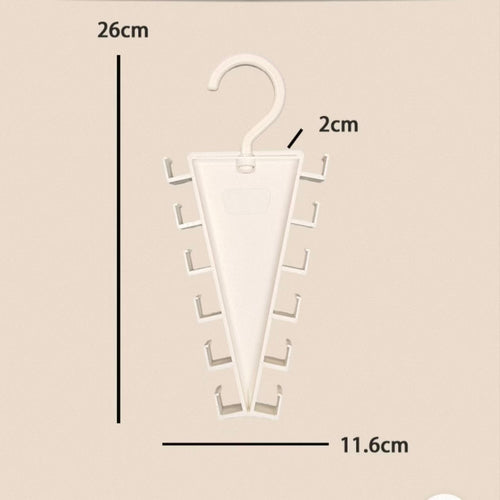 12-Hook Rotating Closet Organizer Hanger