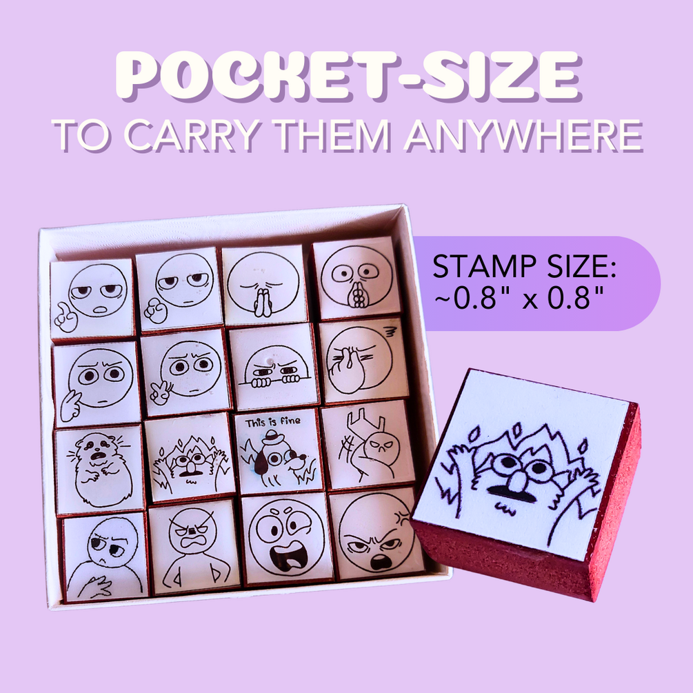 Drama and Chaos Doodly Stamps design and impression details