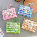 26 Keycap Clicker -Cute Mini Keyboard Fidget Keychain – Clickable Stress Relief Bag Charm with 4 Styles