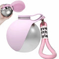 304 Stainless Steel Dog Water Bottle with Bowl – Portable Travel Pet Bottle