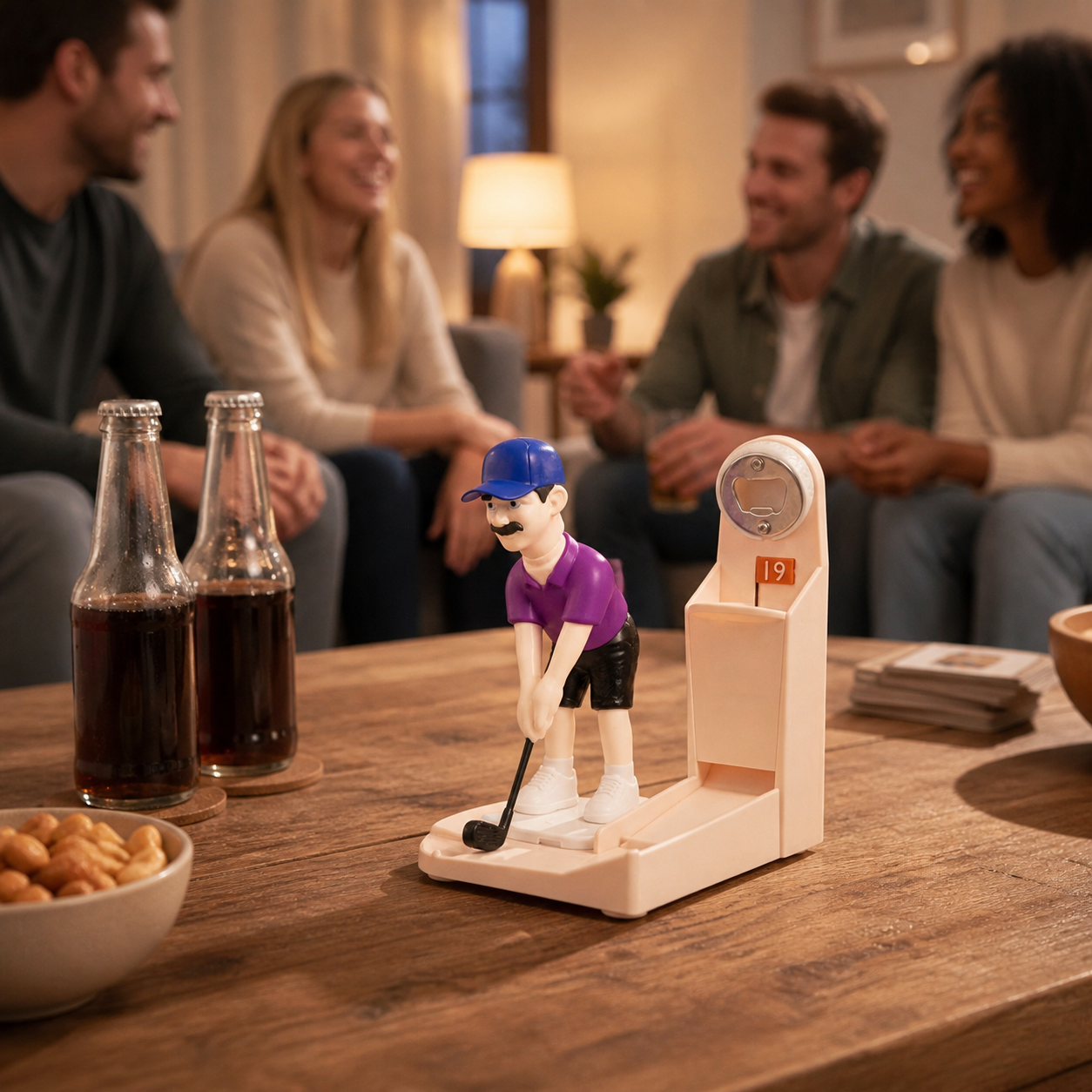 Golf Figurine Bottle Opener – Fun Bar Décor & Golfer Gift