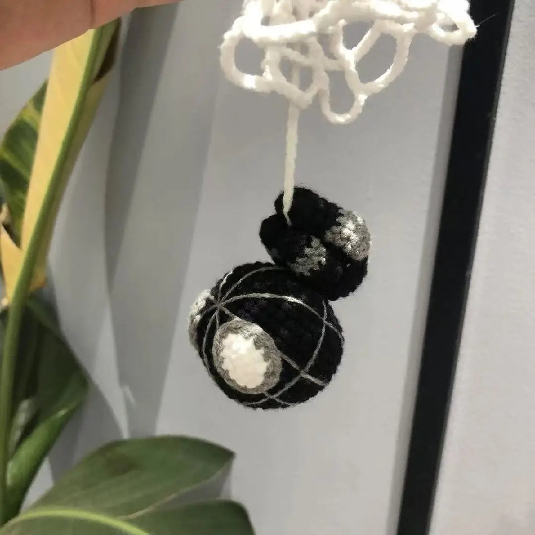 Spider-Inspired Crochet Hanging Ornament – Handmade Bag & Car Charm ｜Stretchable Spider Web Design