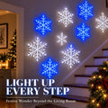 3D LED Snowflake Wall Lights with Remote – Battery Powered Color Changing Christmas Wall Decor