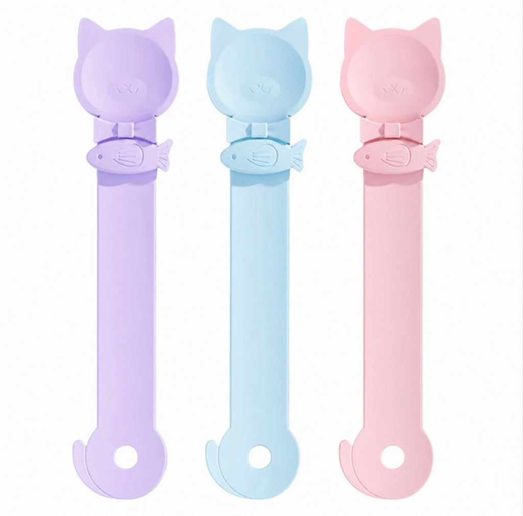 TIKA 3-Pack Cat Treat Squeeze Spoon Feeder | Lickable Strip & Puree Dispenser for Cats