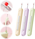 2 in 1 Needle Threader Seam Ripper, Stretchable Seam Rippers for Sewing, Thread Remover Tool for Hand Sewing, Knitting, Cross Stitch, Embroidery and Thread Removal