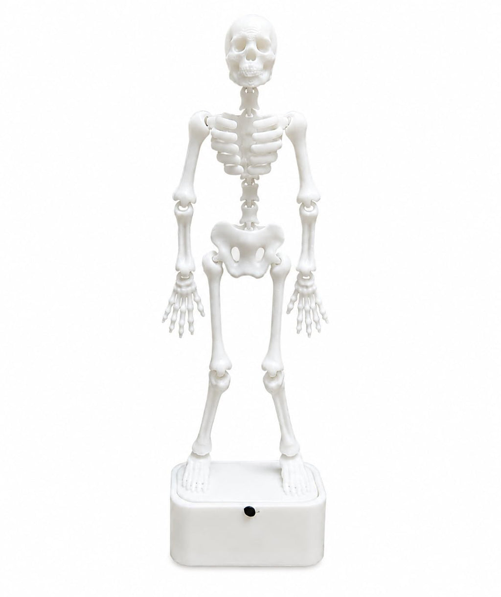 Dancing Skeleton Aquarium Ornament with Bubble Base | Fish Tank Decoration, Articulated Design, Underwater Motion Effect, Detailed Skull & Ribcage, Compact & Freestanding