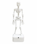Dancing Skeleton Aquarium Ornament with Bubble Base | Fish Tank Decoration, Articulated Design, Underwater Motion Effect, Detailed Skull & Ribcage, Compact & Freestanding