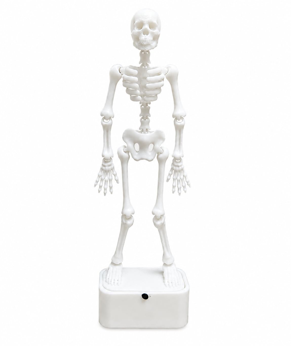 Dancing Skeleton Aquarium Ornament with Bubble Base | Fish Tank Decoration, Articulated Design, Underwater Motion Effect, Detailed Skull & Ribcage, Compact & Freestanding