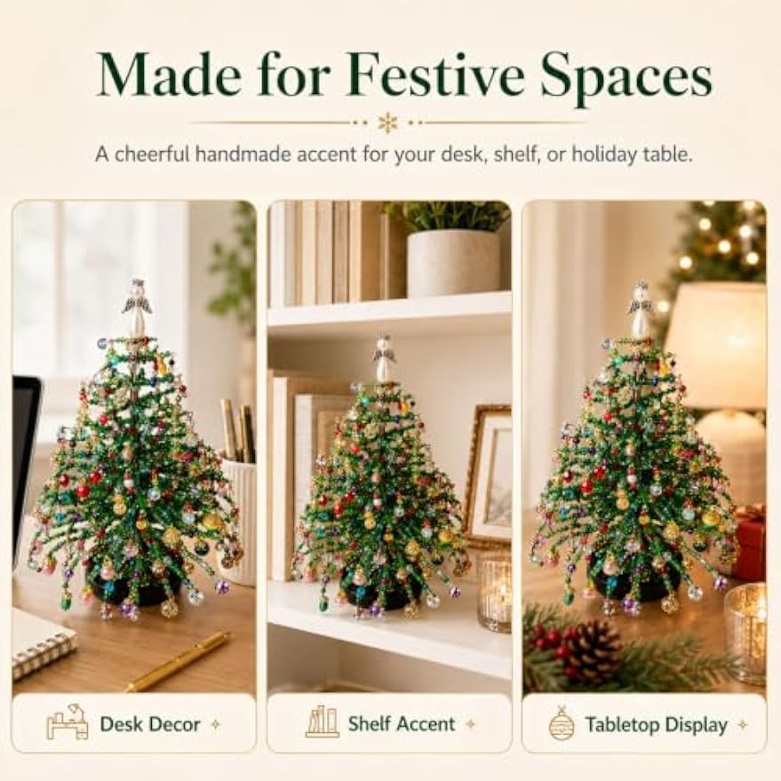 Create Your Own Christmas Magic | DIY Beaded Christmas Tree Craft Kit 🎄✨