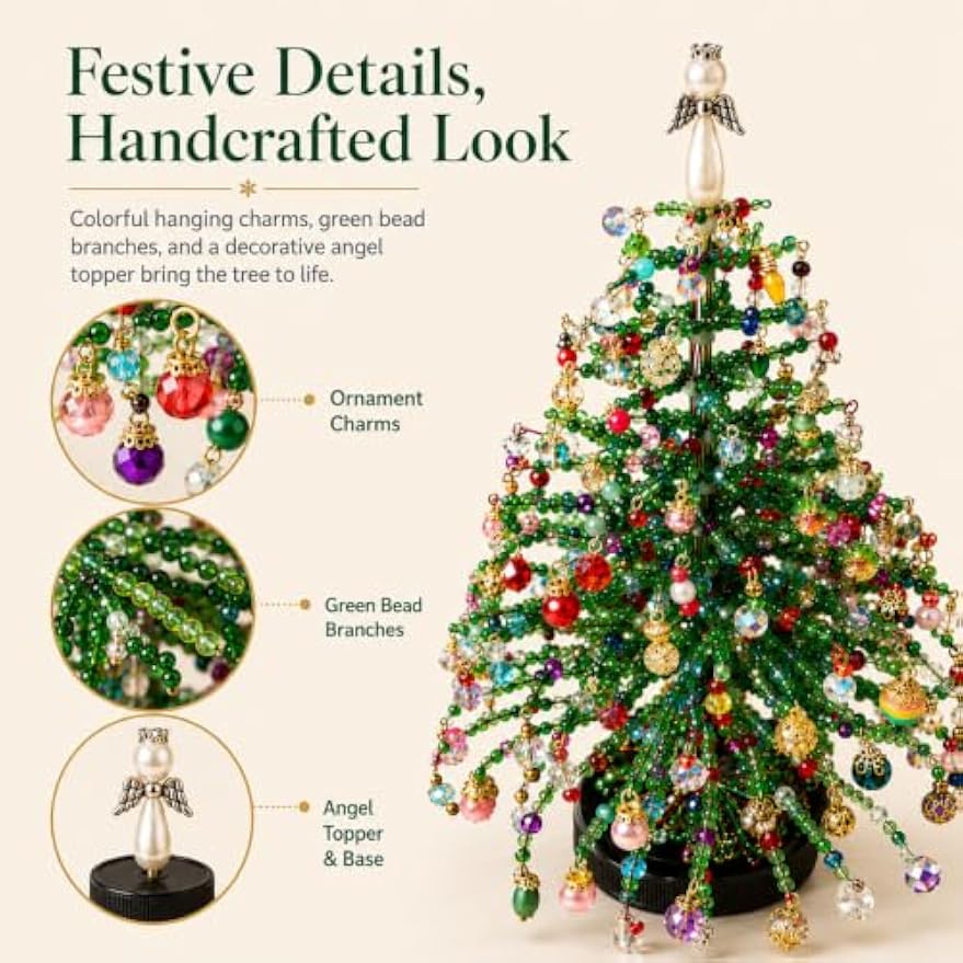 Create Your Own Christmas Magic | DIY Beaded Christmas Tree Craft Kit 🎄✨