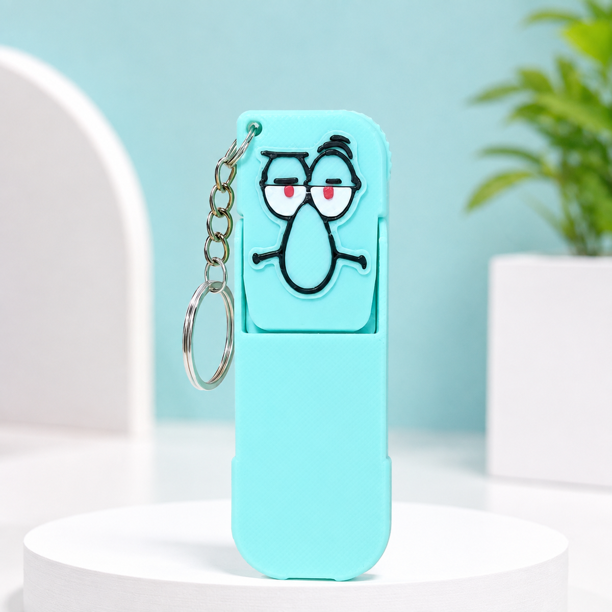 3D-Printed Sponge & Starfish Keychain Phone Stand (3pcs)