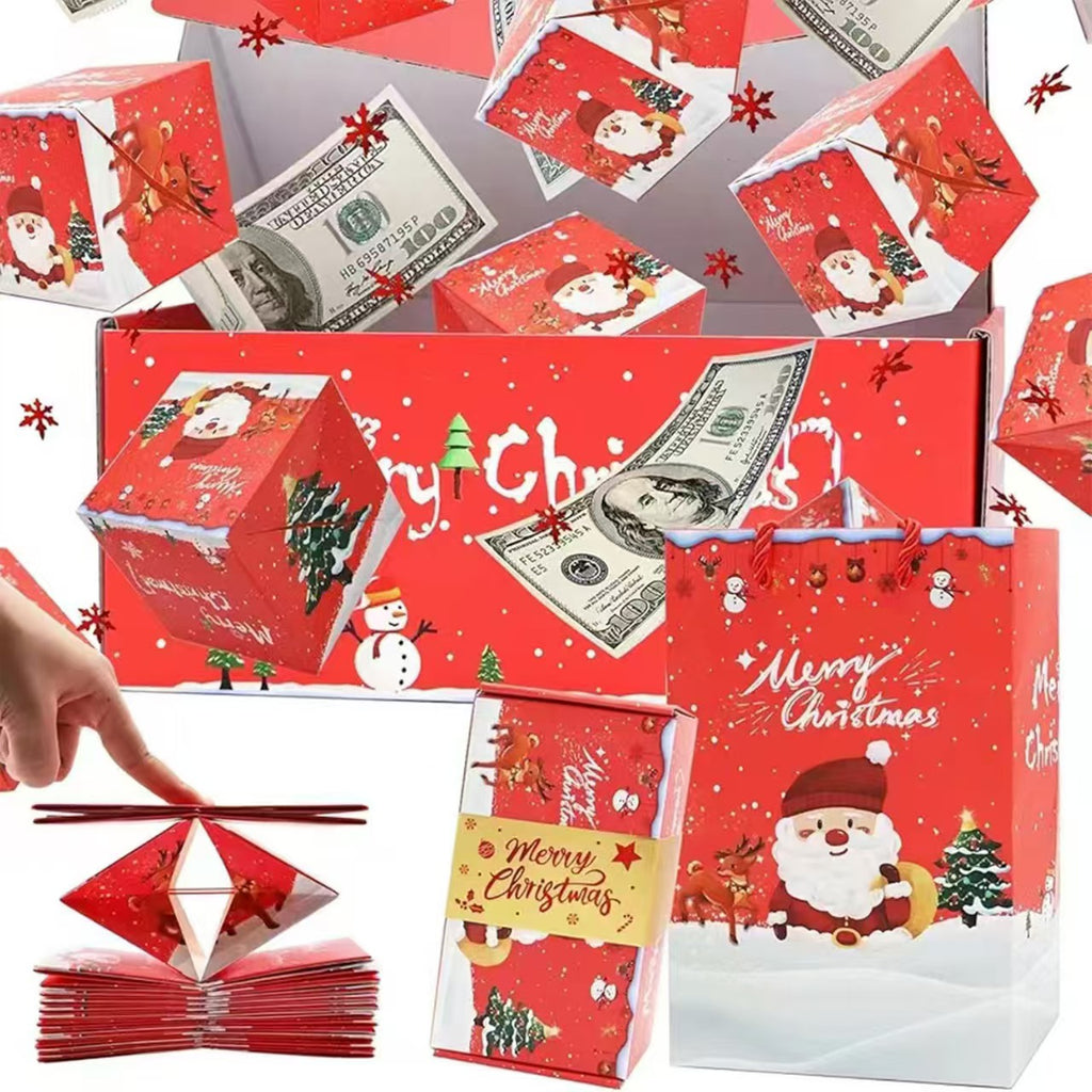 20 Bounces Surprise Explosion Gift Box Set with Flying Butterflies – Pop-Up Birthday Surprise Boxes with Gold Foil Belly Band for Birthday, Christmas & Valentine's Day