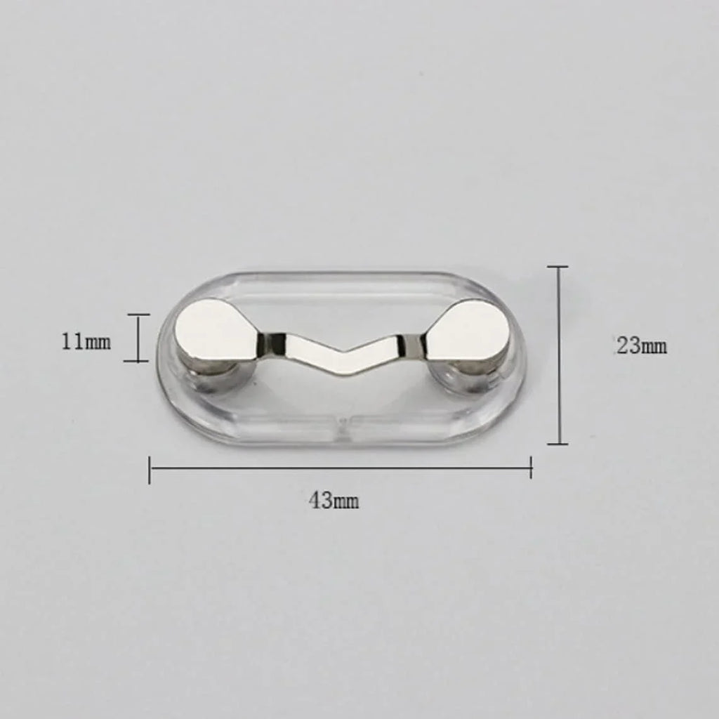 3-Pack Magnetic Eyeglass Holder Clips for Glasses, Sunglasses, ID Badges & Earphones, Black/Silver/Pink – 1 of Each