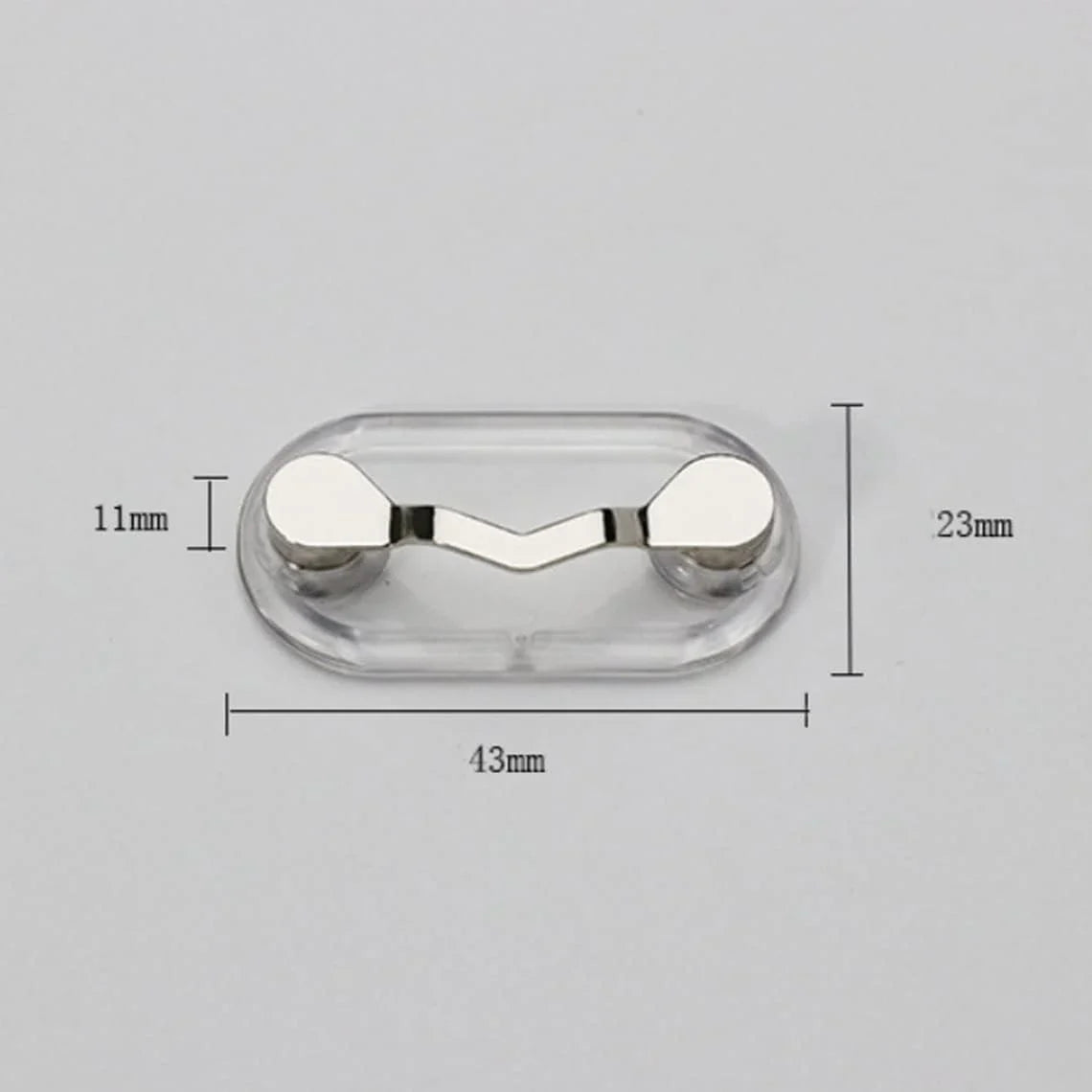 3-Pack Magnetic Eyeglass Holder Clips for Glasses, Sunglasses, ID Badges & Earphones, Black/Silver/Pink – 1 of Each