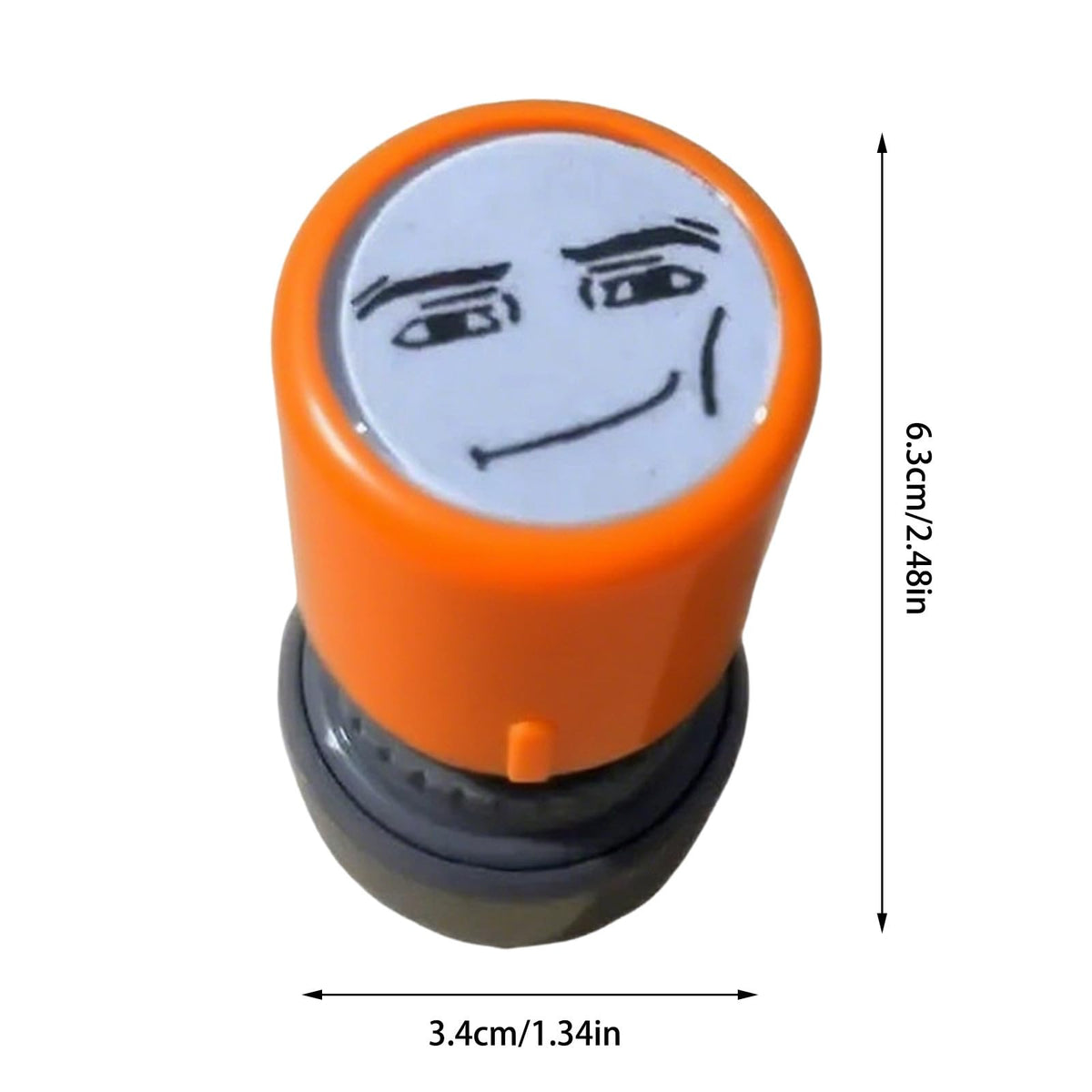 Funny Face Press Stamp – Hilarious Meme Expression Stamp for Notes, Journaling & Everyday Fun