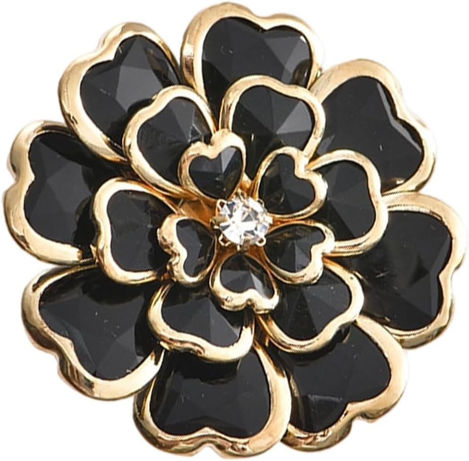 Decorative Flower Cufflinks Clip Rhinestone Men Women Casual Clothing Decoration Cuffs