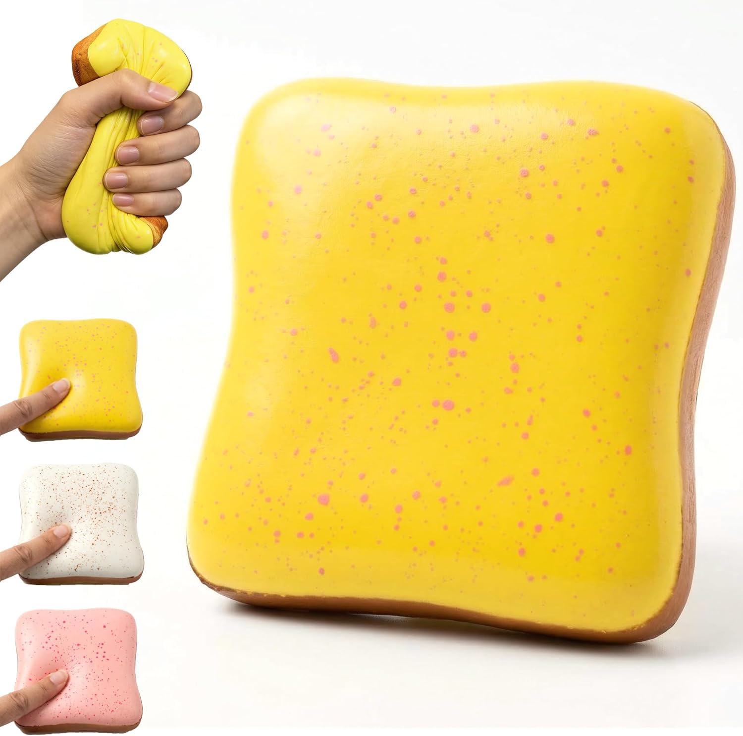 Slow-Rising Butter Toast Squishy – Squeeze, Relax & Enjoy!