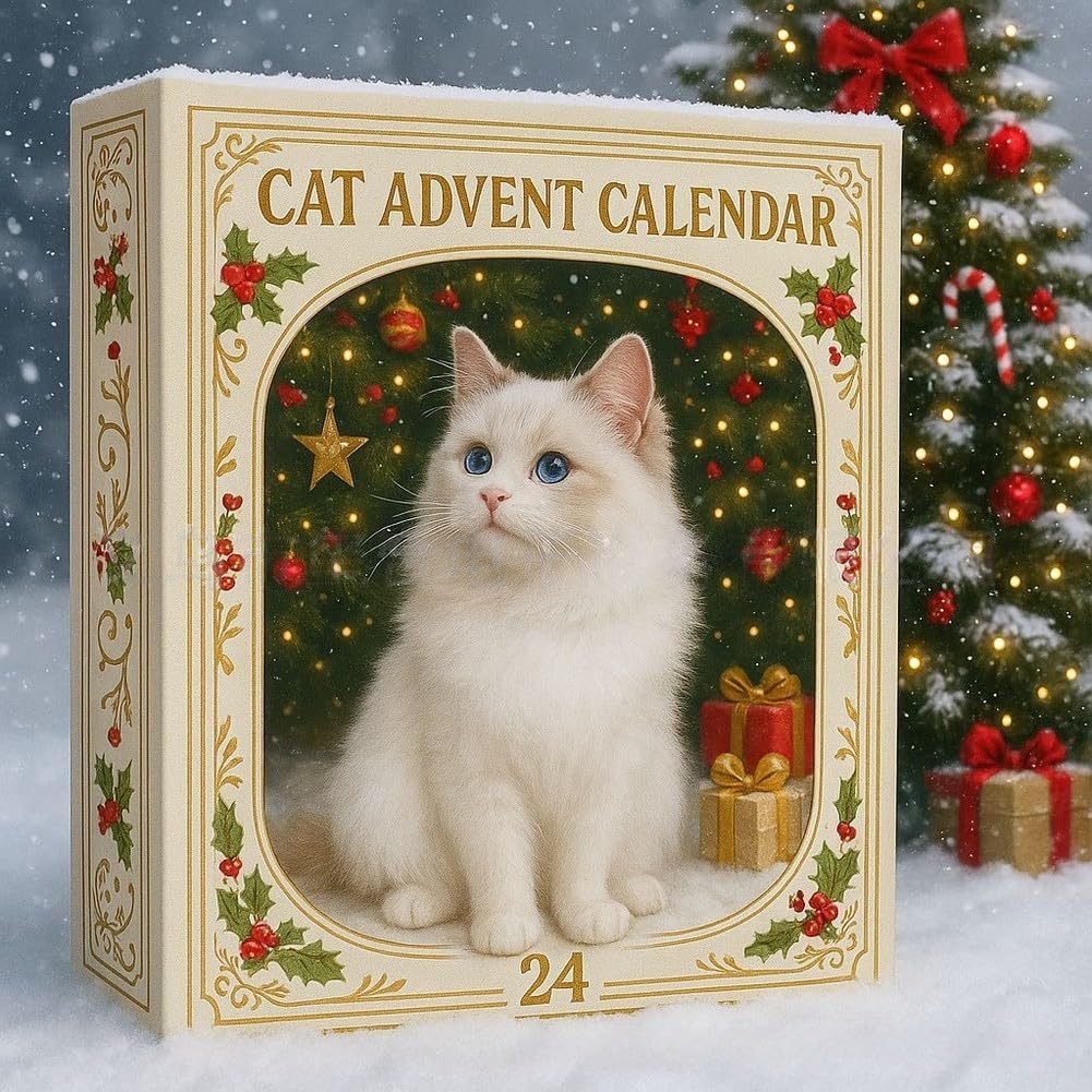 24-Day Christmas Pet Ornament Advent Calendar – Cat & Dachshund