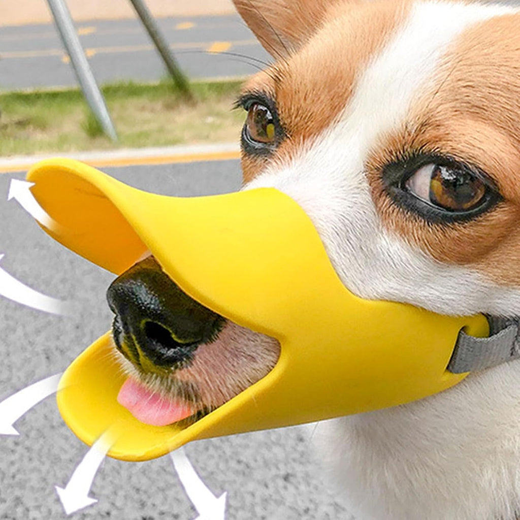 Soft Silicone Duck Bill Dog Muzzle – Anti-Bite, Anti-Barking & Anti-Scavenging Pet Muzzle