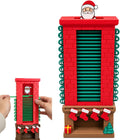 Mechanical Santa Chimney Christmas Countdown Calendar – 3D Moving Santa Advent Tracker for Mantel, Fireplace & Tabletop Holiday Decor