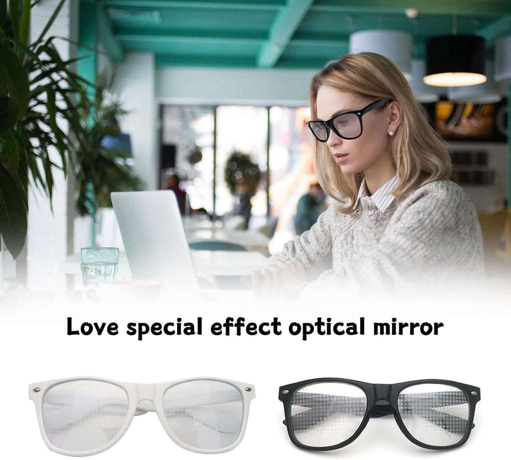 Creative Diffraction Effect Glasses – Fun Party Prism Glasses with 10 Light Effect Styles for Festivals, Concerts, Christmas & Halloween