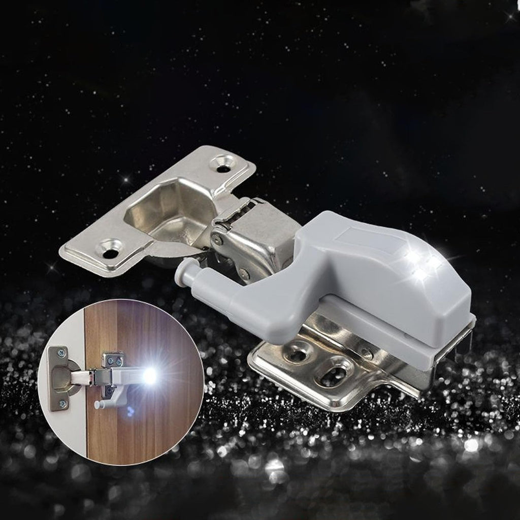 Universal LED Cabinet Hinge Light with Automatic Sensor, Battery Powered Cupboard Closet Hinge Lamp, Easy Install, 3 LED, Available in 1PC / 2PCS / 5PCS