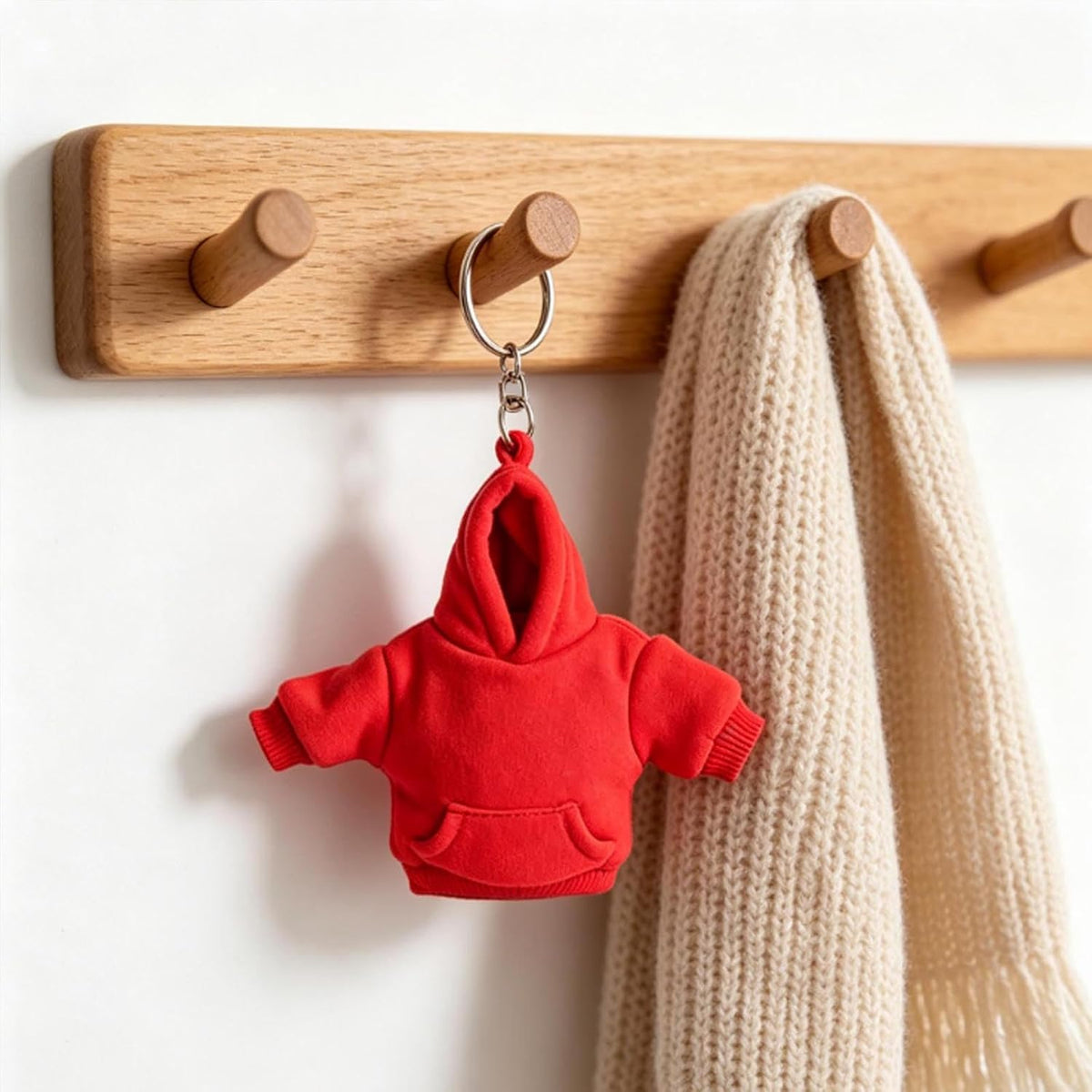 Mini Hoodie Plush Keychain – Soft Sweatshirt Bag Charm, Backpack Pendant & Cute Gift Accessory