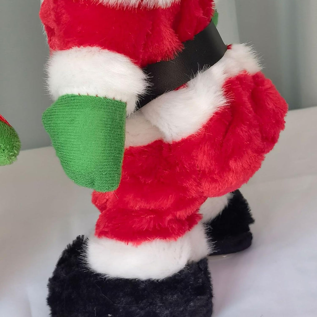 Animated Dancing Santa Plush Toy – Singing & Hip-Swinging Christmas Decoration, Funny Musical Santa for Holiday Parties & Home Decor