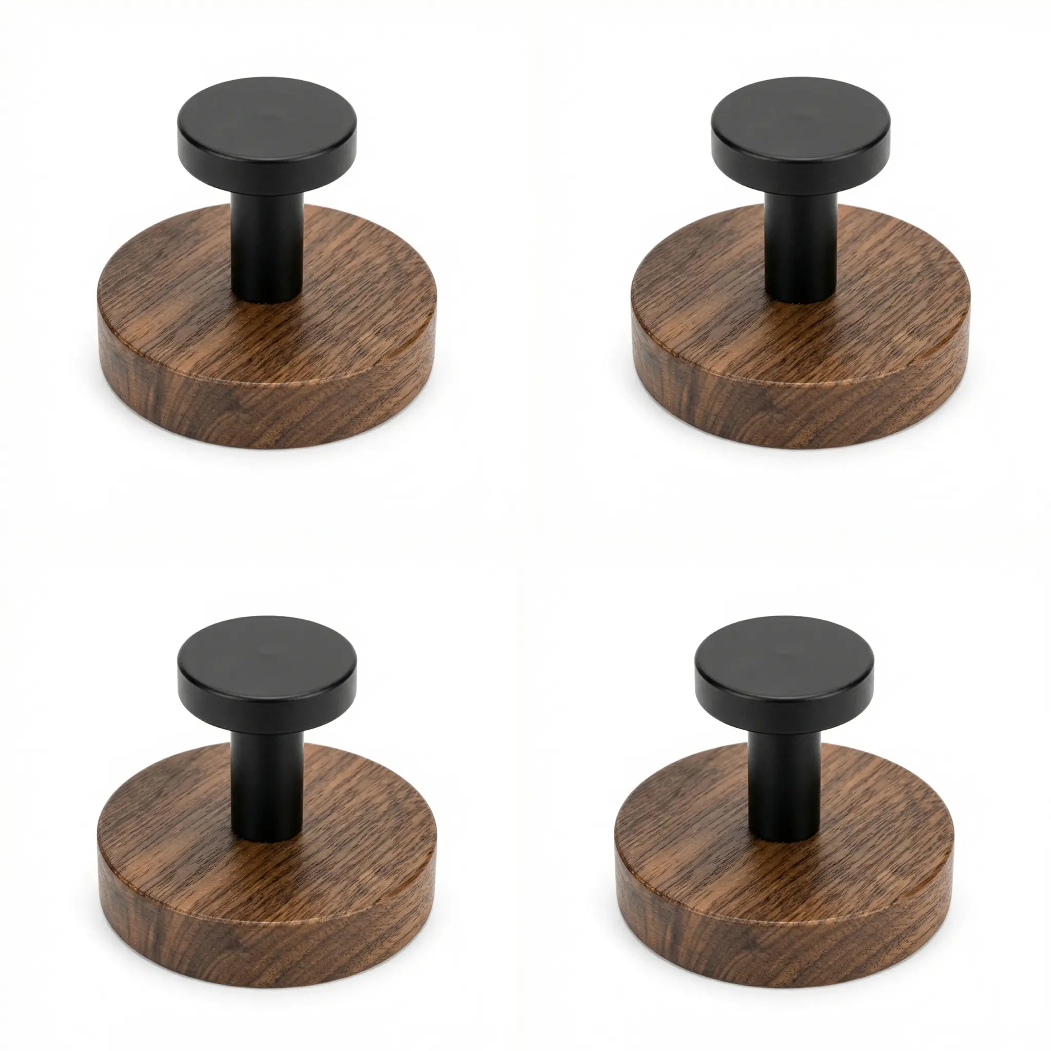Walnut Wood Suction Cup Hooks (4 Pack) product image 1