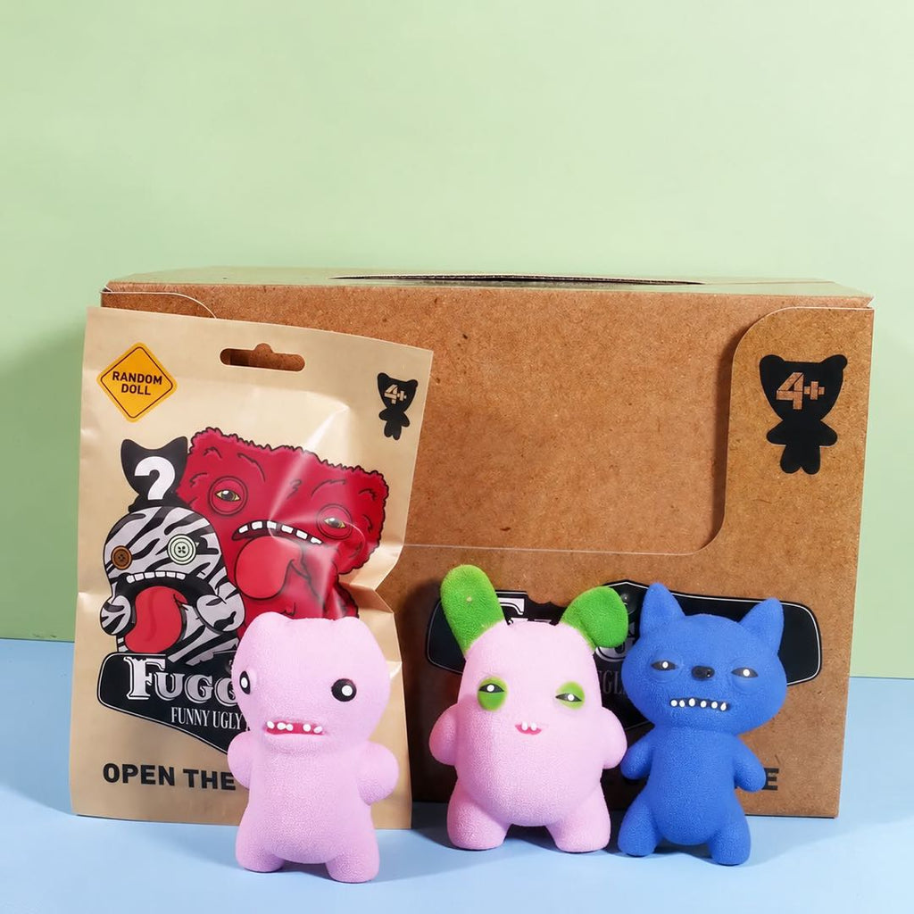 Fuggler Funny Ugly Monster Blind Box Squishy Figure – Random 1PC Mystery Collectible Toy with Stress Relief Bead Filling