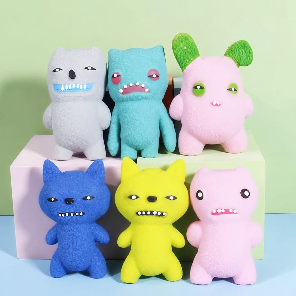 Fuggler Funny Ugly Monster Blind Box Squishy Figure – Random 1PC Mystery Collectible Toy with Stress Relief Bead Filling
