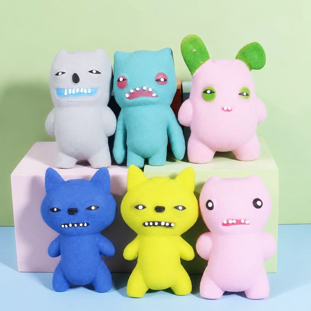 Fuggler Funny Ugly Monster Blind Box Squishy Figure – Random 1PC Mystery Collectible Toy with Stress Relief Bead Filling
