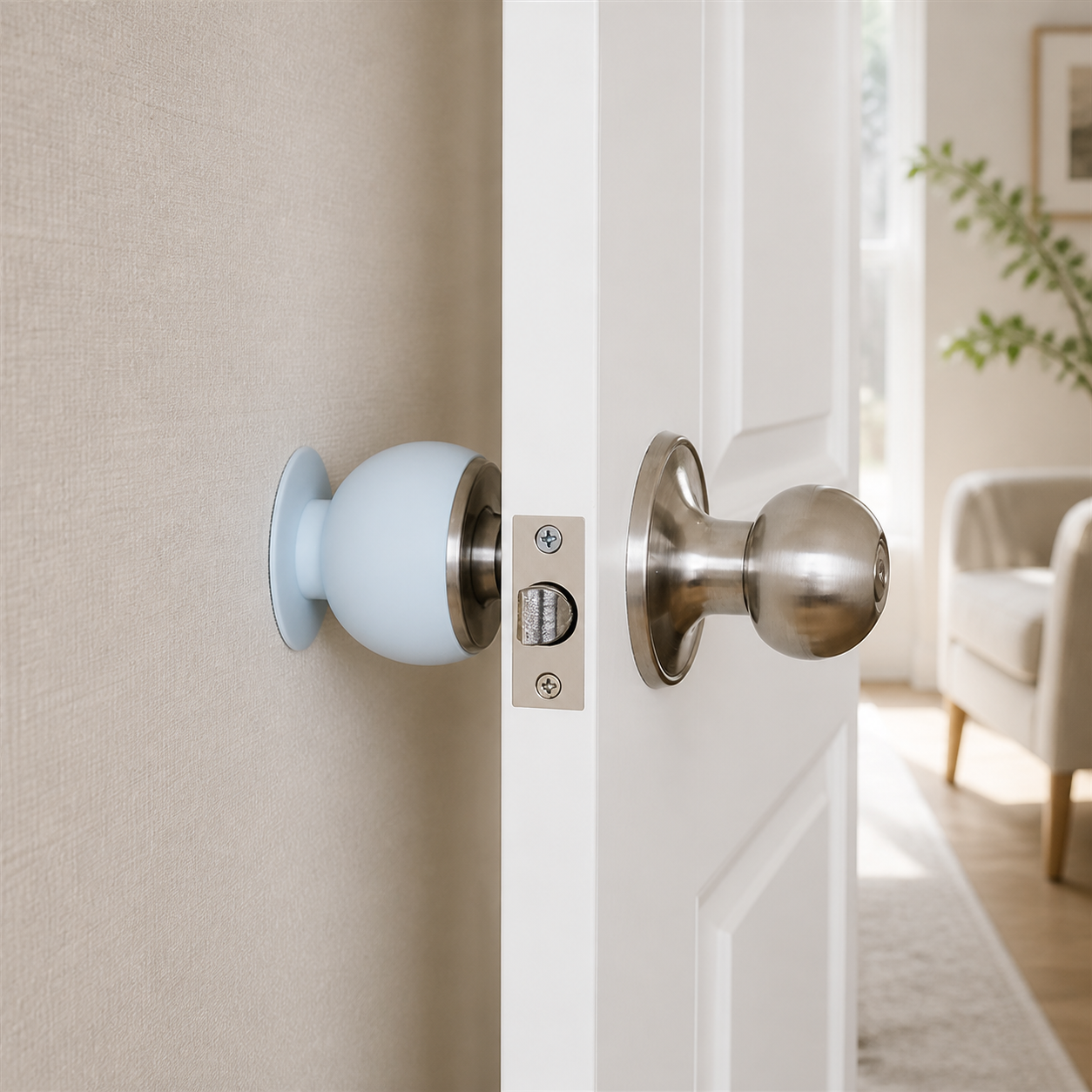 **Protect Your Walls – 2-Piece Door Handle Bumpers**