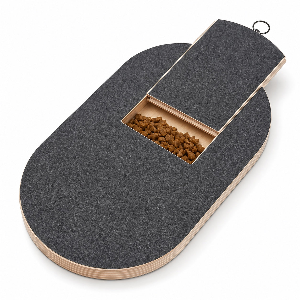 Treat-Reward Nail Filing Board for Dogs & Cats – Wooden Scratch Pad with Hidden Treat Compartment for Stress-Free Pet Nail Care