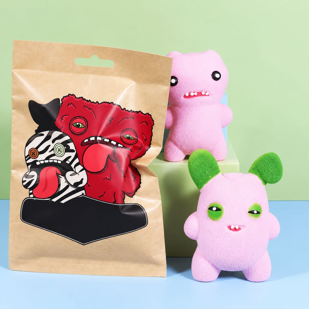 Fuggler Funny Ugly Monster Blind Box Squishy Figure – Random 1PC Mystery Collectible Toy with Stress Relief Bead Filling