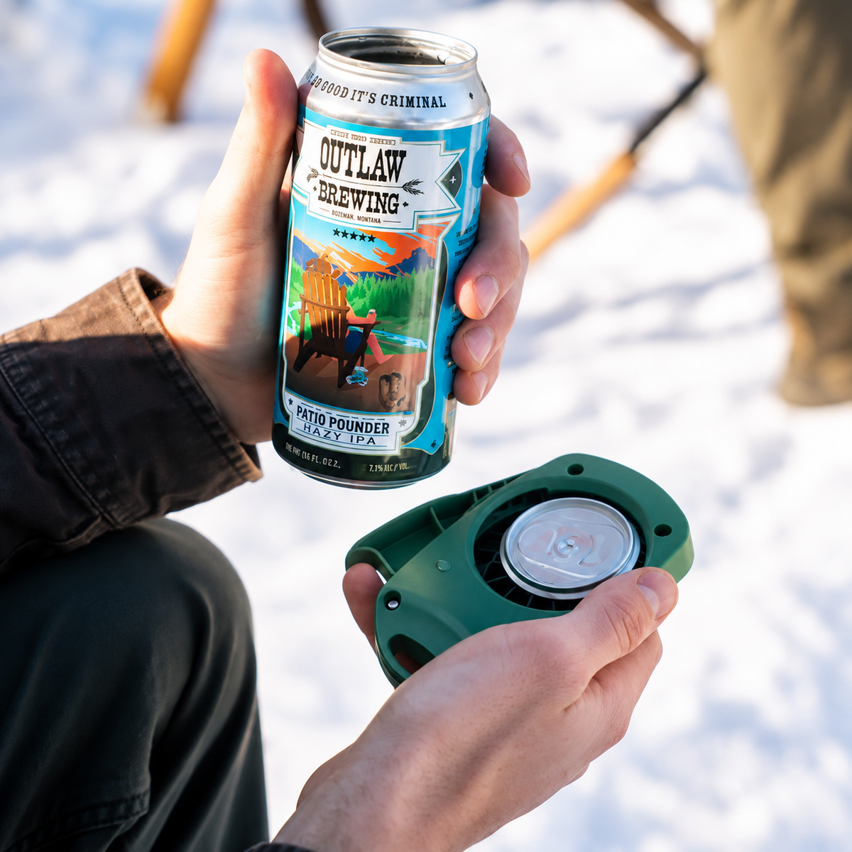 Topless Can Opener – Smooth Edge Beverage Can Top Remover