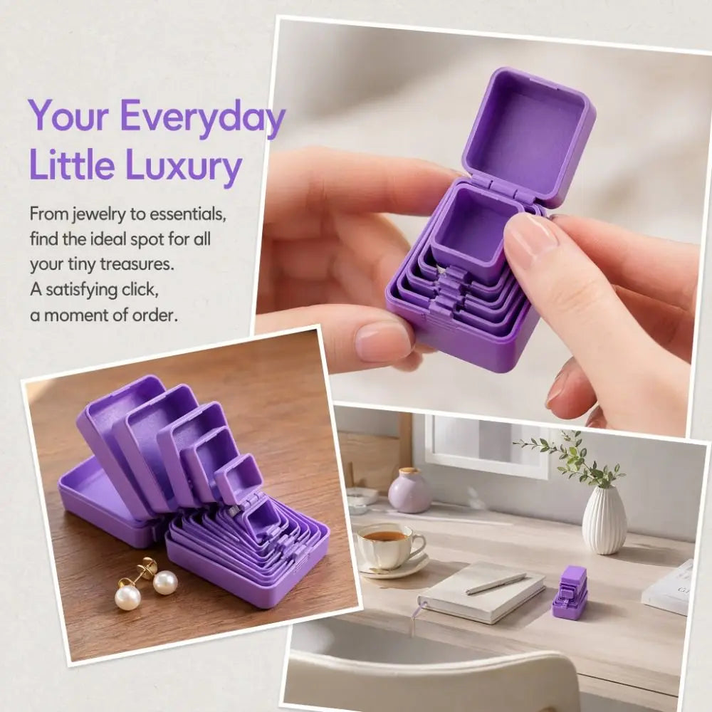 Portable 3D Printed Jewelry Storage Box 7-Layer Creative Hidden Safe Box Surprise Gift Quirky Matryoshka Box | Hidden Middle Finger Surprise Box