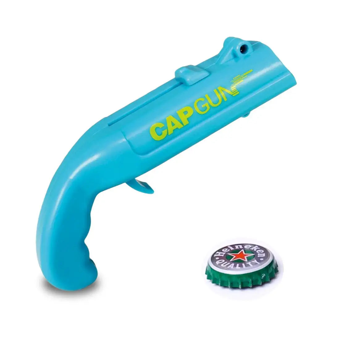 Cap Gun Bottle Opener – Fun Beer Cap Shooter for Parties & Bottle-Opening Games