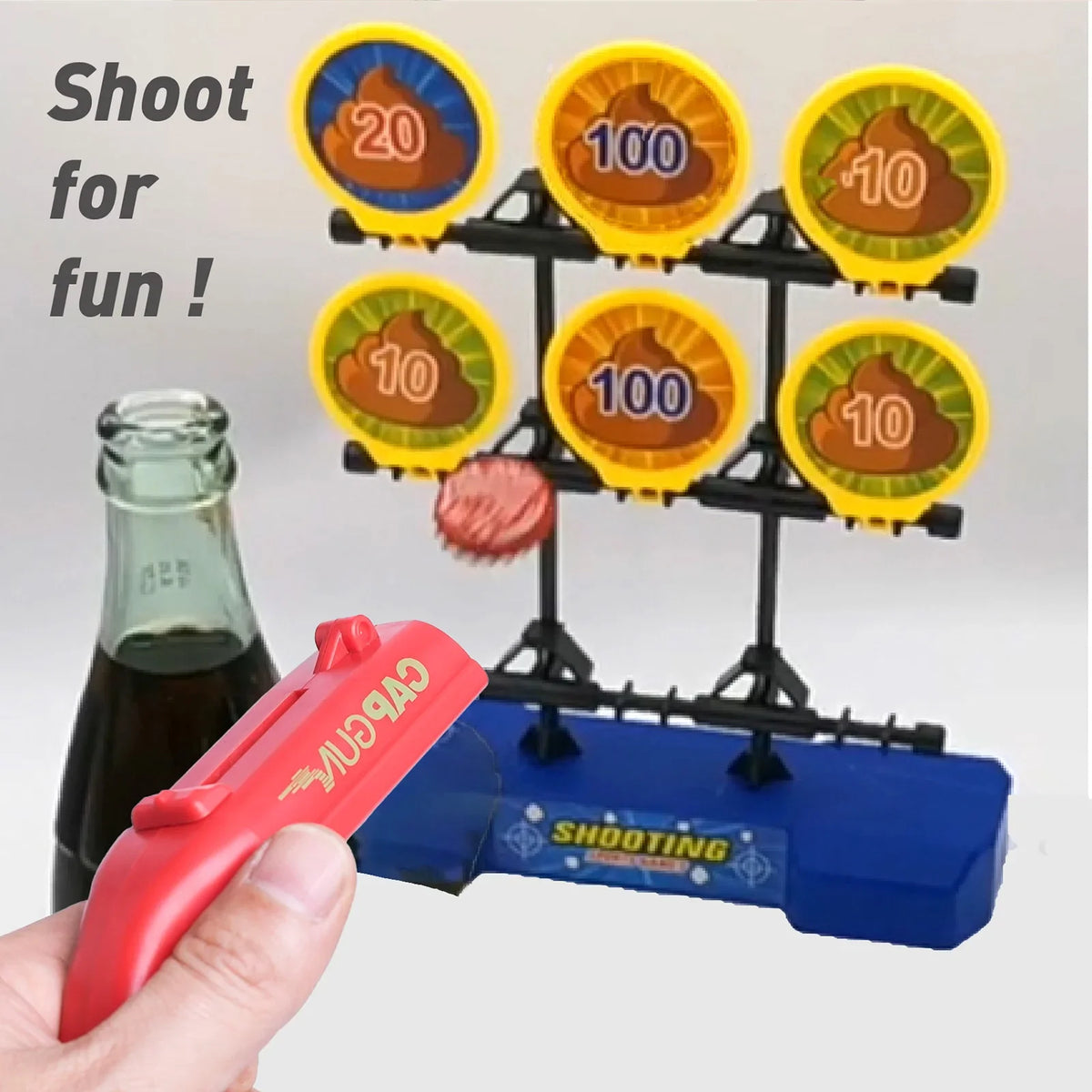 Cap Gun Bottle Opener – Fun Beer Cap Shooter for Parties & Bottle-Opening Games