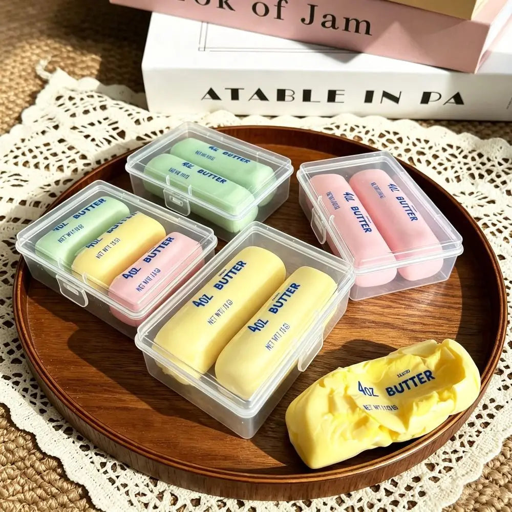 Butter Stick Crispy Shell Squishy Toy – Soft Squeeze Stress Relief Fidget, 1PC, 3PCS & 12PCS Box