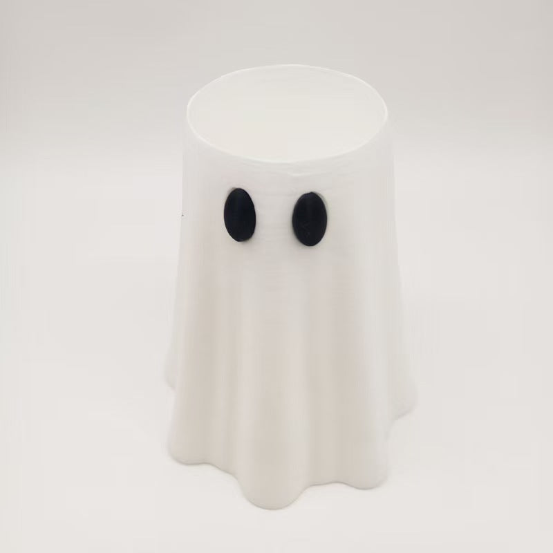 3D Ghost Can Holder – Cute Halloween Can Cooler Sleeve for all most Cans, Reusable Drink Insulator & Spooky Party Decoration